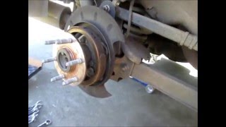 Replacing rear brake pads and rotors on a Chevy Tahoe