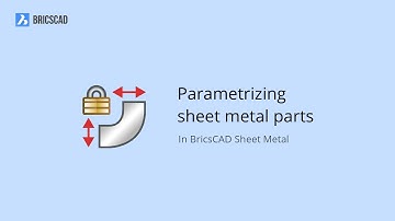 Parametrizing sheet metal parts - BricsCAD Mechanical