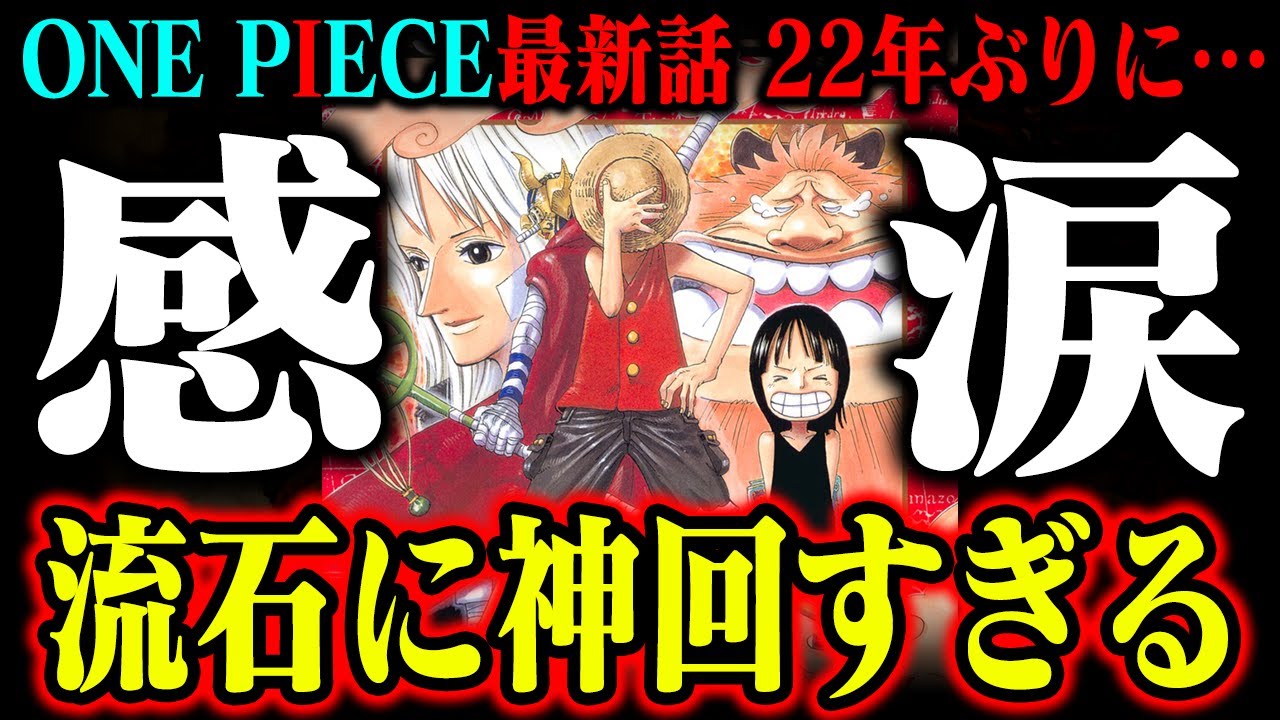 最新1133話】ワンピース史上最も感動した回…ロビンよかった、よすぎた 