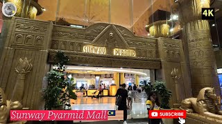 Walking Around Sunway Pyramid Mall 🇲🇾 4k | Shopping Mall in Subang Jaya 2023