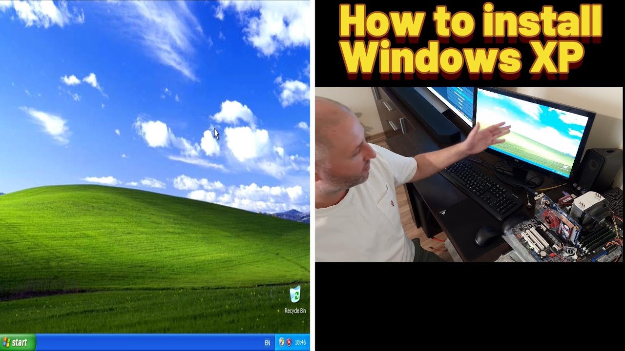 Computer Screen Windows Xp Youtube Как да инсталираме Windows XP - YouTube