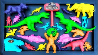 Dinosaurus Jurassic World Dominion:T-Rex, Mosasaurus, Siren Head, Kingkong, Giganotosaurus, Skibidi