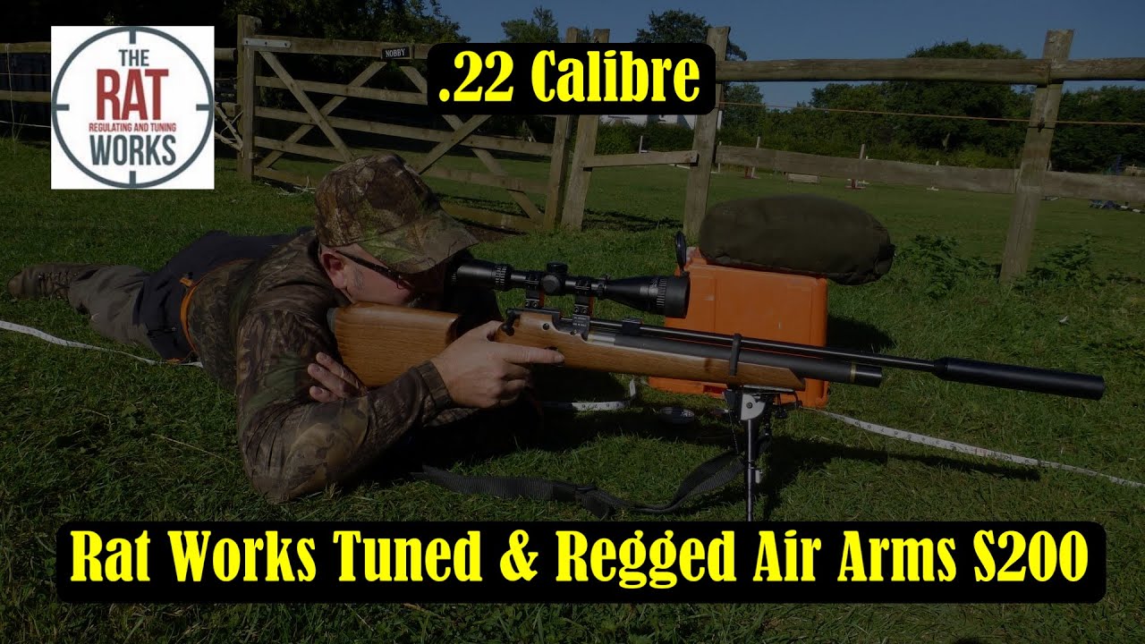 The Rat Works tuned and regged 22 calibre Air Arms S200 & Nite Site