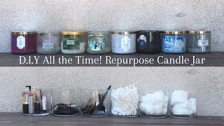 D.I.Y All the Time! Repurpose Candle Jars 