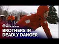 High Stakes Ice Rescue Of Two Boys Trapped On A Frozen Pond | Real Responders