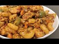 Quick delicious chicken macaroni recipe  masala chicken macaroni by ashus delicacies