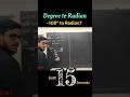 Degree to Radian Conversion #shorts #maths #mathstricks #mathskills