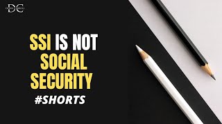 SSI is not Social Security #shorts