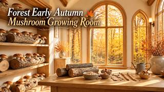 Forest Early Autumn Mushroom Growing Room 🍂 Peaceful Neoclassical Music & Cozy Woodland Ambience