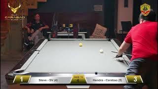 RIO feat Carabao 9 Ball Tournament - Steve SV (4) vs Hendra Carabao (5)