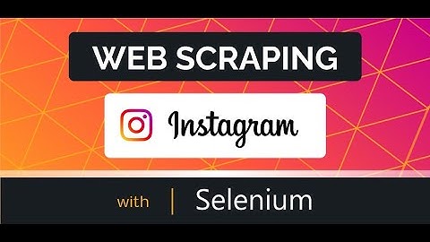Instagram Posts Images scraping of any Profile