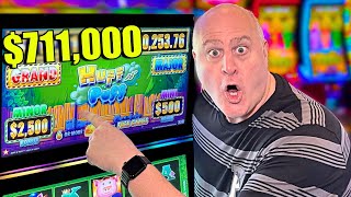OVER $711,000 - WORLD'S LARGEST HUFF N PUFF GRAND JACKPOT!
