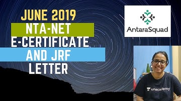 How to download June UGC NTA-NET, 2019 E-Certificate and JRF Letter