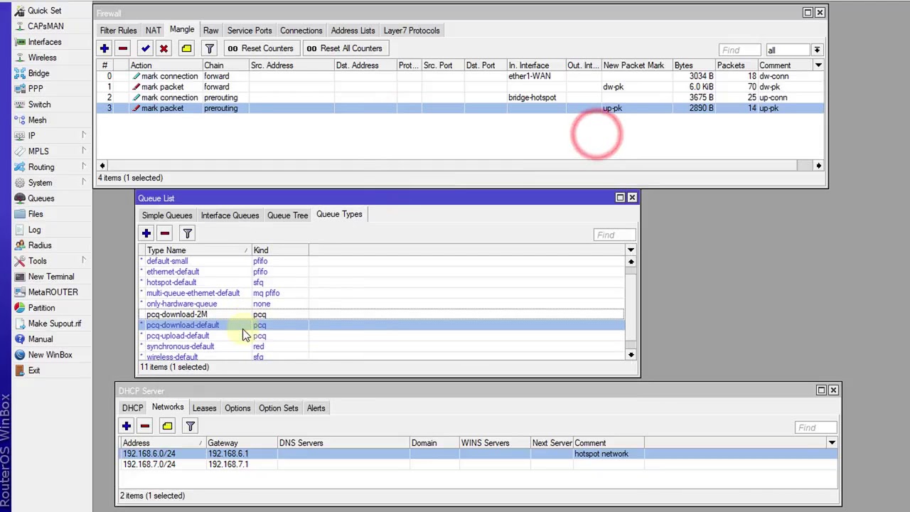 MikroTik Tutorial 54 Bandwidth Management for Hotspot using queue tree ...