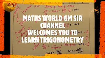 TRIGONOMETRY INTRODUCTION GRADE / CLASS 9 AND 10 VIDEO 6.1K