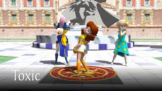 💖 【MMD】 Princess Peach, Daisy & Rosalina dances to Toxic v2 💖