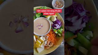 Sốt salad mè rang thuần chay ngon #emmaphamkitchen #food #eatclean