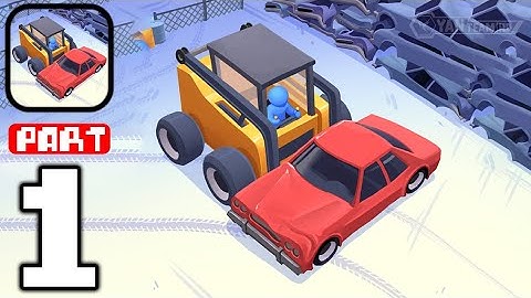 Junkyard - Gameplay Walkthrough Part 1 Damaged Car Restoration (iOS,Android)