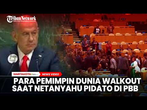 Detik-detik Para Pemimpin Dunia Walkout Saat Netanyahu Pidato di PBB