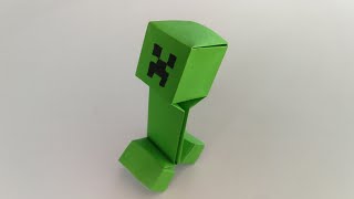 How To Make Origami Minecraft Creeper