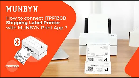 How to Connect a MUNBYN RealWriter 130 Bluetooth Label Printer with MUNBYN Print App on your phone?