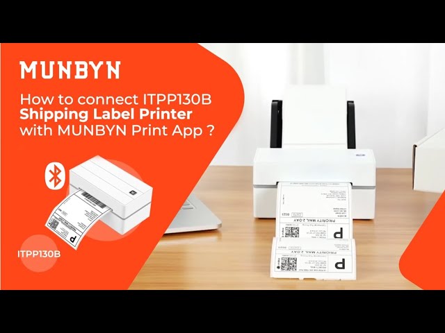 Comment imprimer via l'imprimante Munbyn en colissimo La poste ? print via  Munbyn printer La poste 