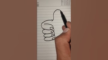 How To Draw A Hand Drawing In Simple Way, Easy Hand Drawing, How To Make A Hand #drawing