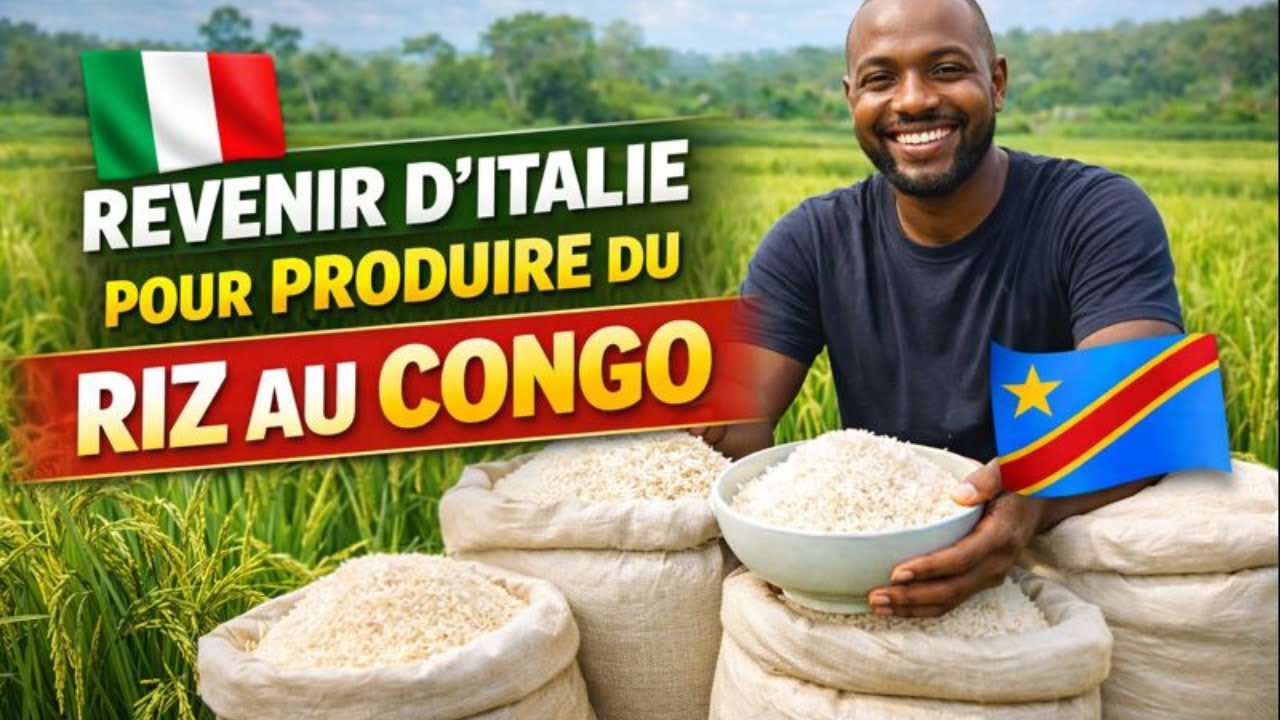 Diaspora : il quitte l’Italie pour produire du riz au Kasaï 🇨🇩 | Interview complète en Tshiluba !