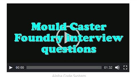 Mould Caster Foundry interview questions