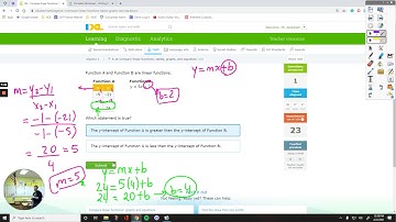 IXL Algebra 1 IXL S.16 Compare linear functions: tables, graphs, and equations [GD7]