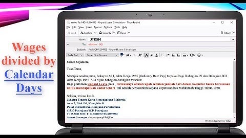 Unpaid Leave Calculation By Calendar Days