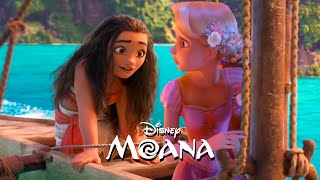 Princess Rapunzel and Moana on the beach | Forest Spirit Frozen 3 [Fanmade Scene]