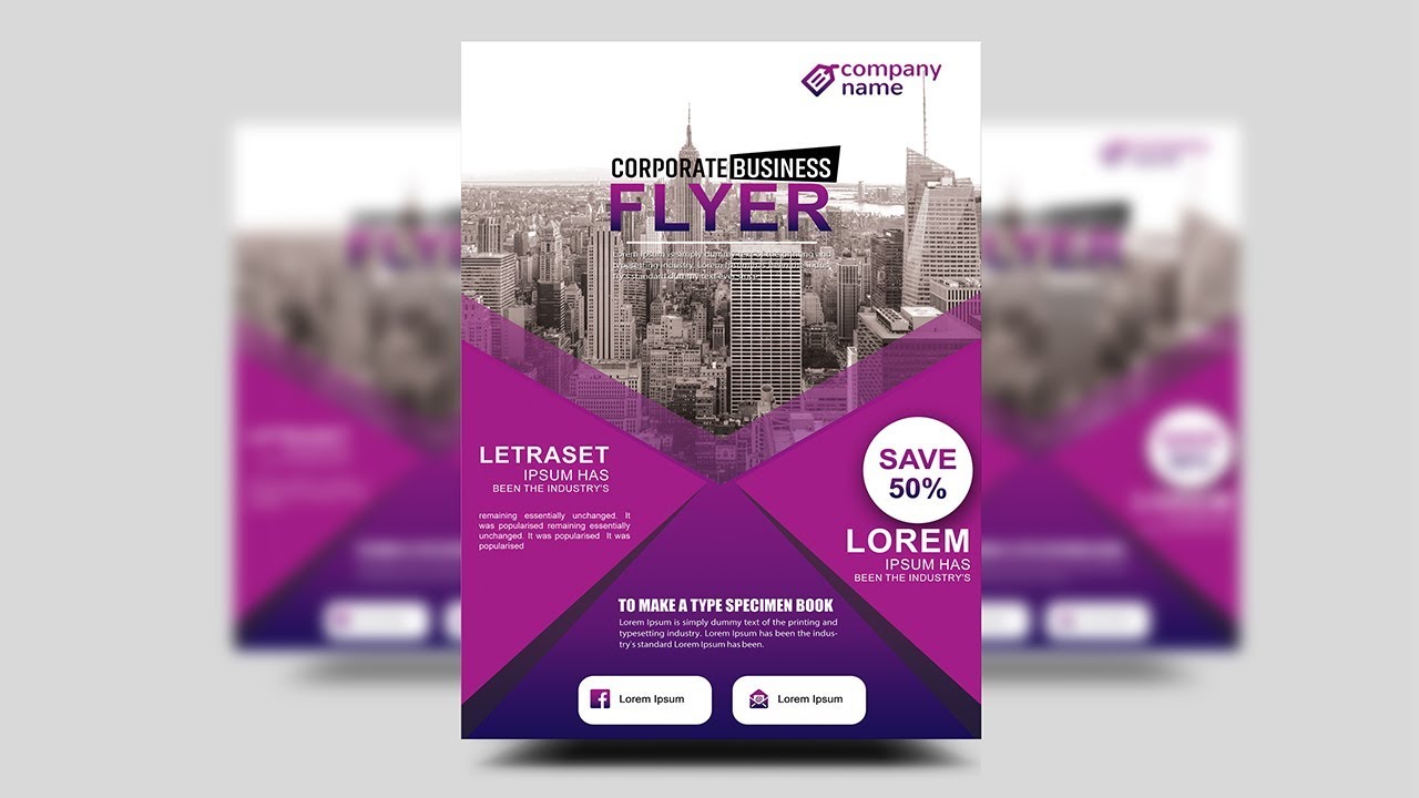 Professional Corporate Flyer | photoshop tutorials