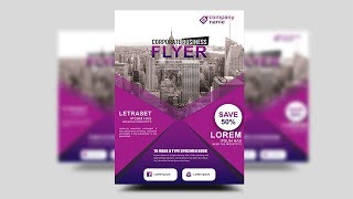 Professional Corporate Flyer | photoshop tutorials