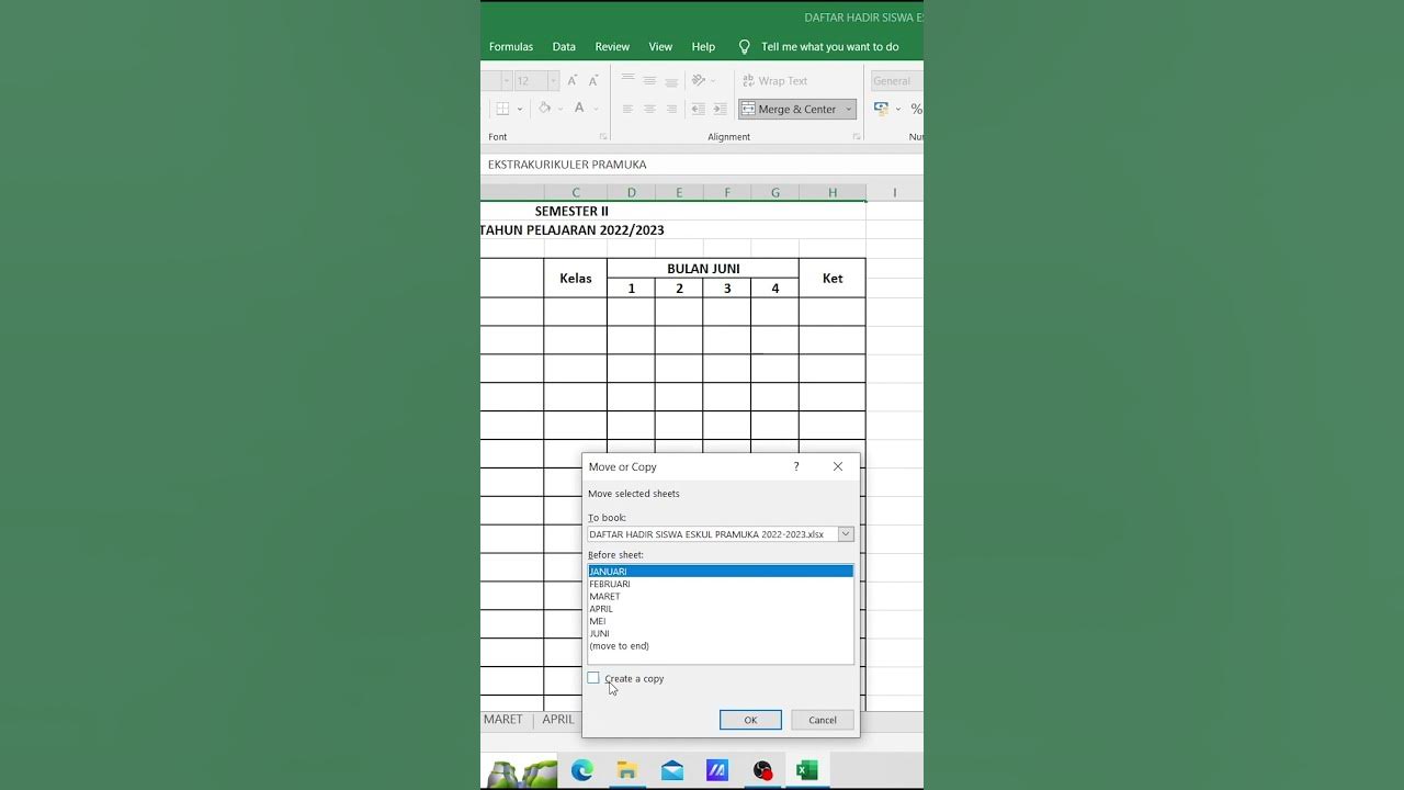 Cara Duplicate Sheet Excel Dengan Cepat #1 #shorts #excel - YouTube