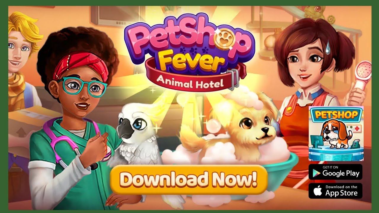 PET SHOP FEVER HOTEL ANIMAL | NOVO JOGO DE SIMULAÇÃO, CUIDANDO DOS PETS ...