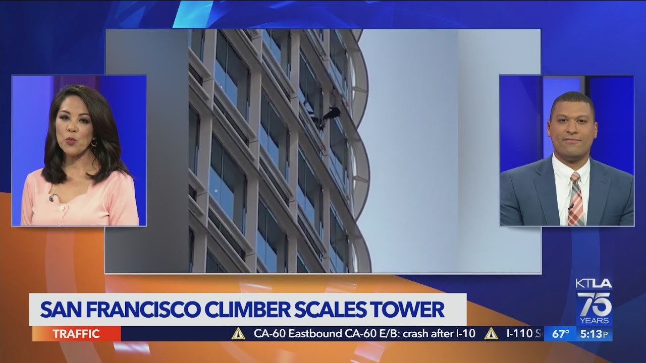 Man climbs SF's Salesforce Tower in protest against abortion