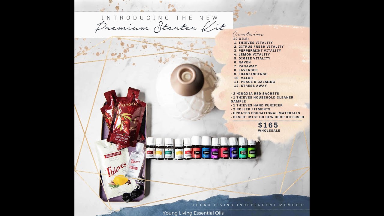 Young Living Updated Essential Oil Premium Starter Kit 2019 - YouTube