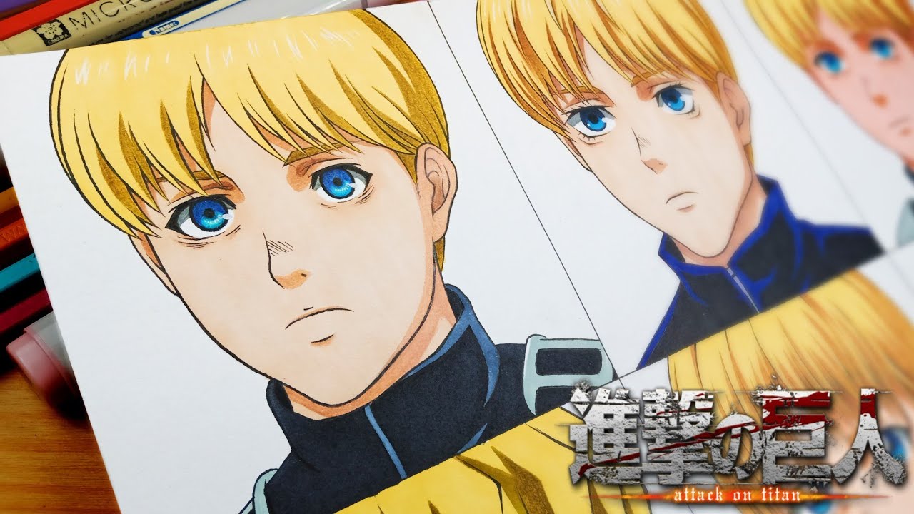 Drawing Armin arlert in different anime styles | Attack on titan / 進撃の ...