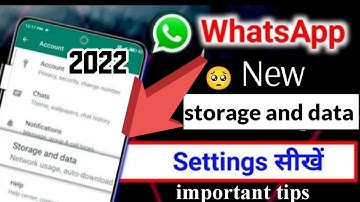 WhatsApp new storage and data setting | whatsapp hidden feature | WhatsApp ki A To Z storage setting