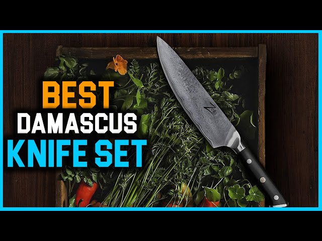 Complete Damascus Knife Set | Knives Etcetera