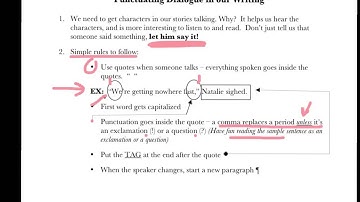 Punctuating Dialogue Video