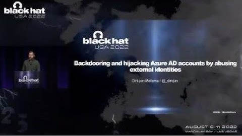 Backdooring and Hijacking Azure AD Accounts by Abusing External Identities