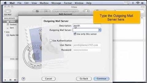 Configuring a POP email account in Apple (Mac) Mail