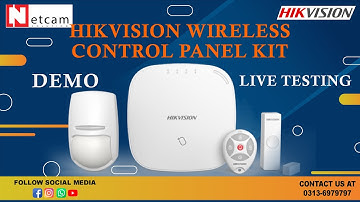 Live Demo & Testing Of Hikvision Wireless Control Panel Kit By #netcamsolutions #hikvision #netcam