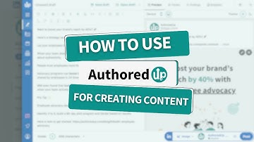 How to create content in AuthoredUp?