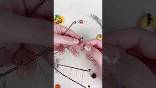 【PandaHall】Wire Wrapping Spider Craft~ #diy #pandahall #shorts #beads #jewelry #wirewrapping #craft screenshot 2