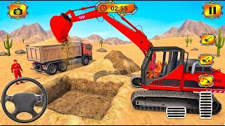 Red Excavator House Demolition 💥 Heavy Machinery Destroying Building Simulator 3D screenshot 5
