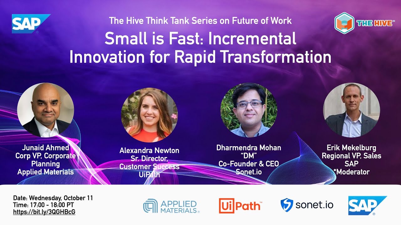 Small is Fast: Incremental Innovation for Rapid Transformation