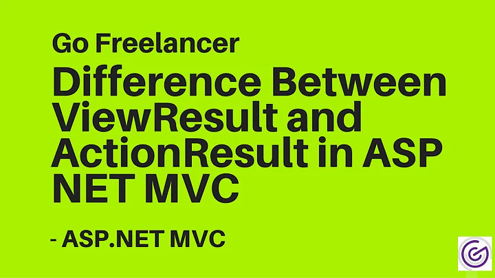 Difference Between ViewResult and ActionResult in ASP NET MVC